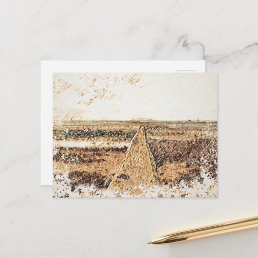 Ardrossan Beach Sunset, Scotland ポストカード (正面/裏面インサイチュ)