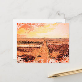 Ardrossan Beach Sunset, Scotland ポストカード