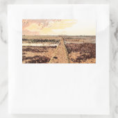 Ardrossan Beach Sunset, Scotland 長方形シール (バッグ)