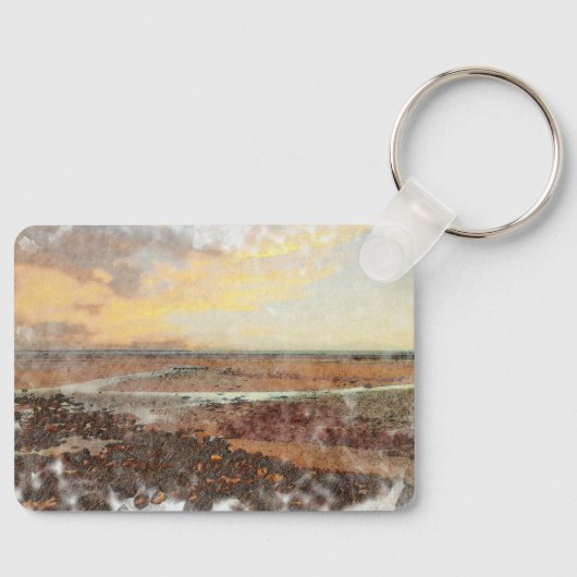 Ardrossan Beach Sunset Watercolour キーホルダー (正面)