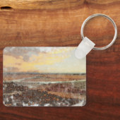 Ardrossan Beach Sunset Watercolour キーホルダー (正面)