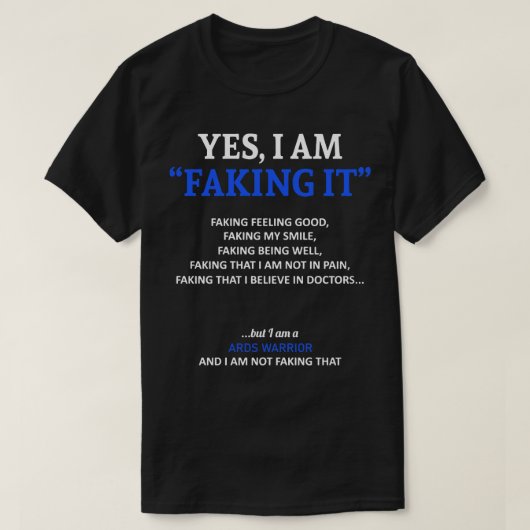 ARDS認識度私は、この家族の中で私たちはFi Tシャツ (デザイン正面)