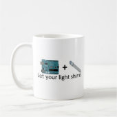 Arduino + RGB LED =インスピレーション コーヒーマグカップ (左)