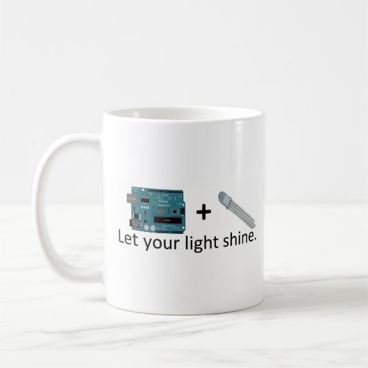 Arduino + RGB LED =インスピレーション コーヒーマグカップ (左)