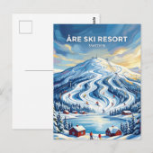 Åre Ski Resort Sweden ポストカード (正面/裏面)