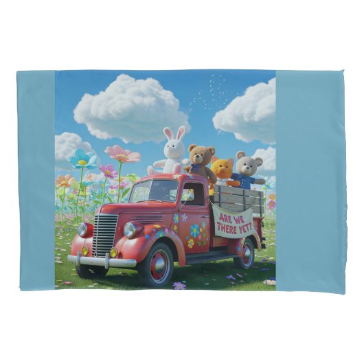 Are we there yet? 枕カバー (正面)