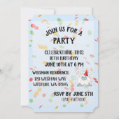 Are Yetiパーティーかわいい誕生日パーティーYeti 招待状 (裏面)