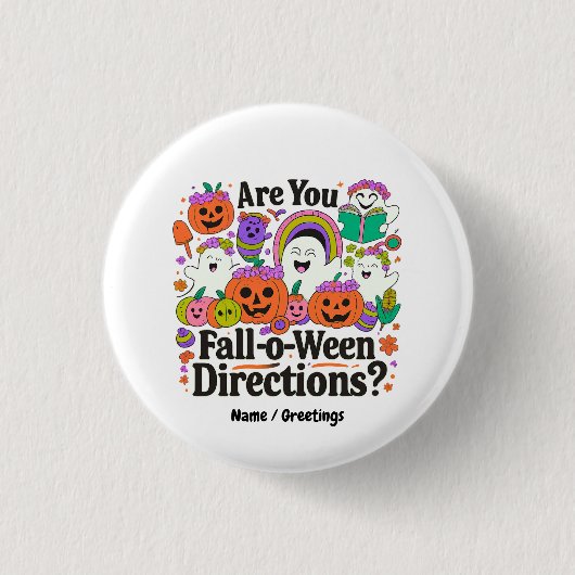 Are You秋O Between Directions先生ハロウィン 缶バッジ (正面)