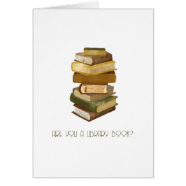 Are you a Library Book? Vintage Valentine's