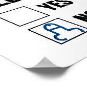 Are You Childish Yes Nob Funny Saying Quote Men Wo ポスター (角)