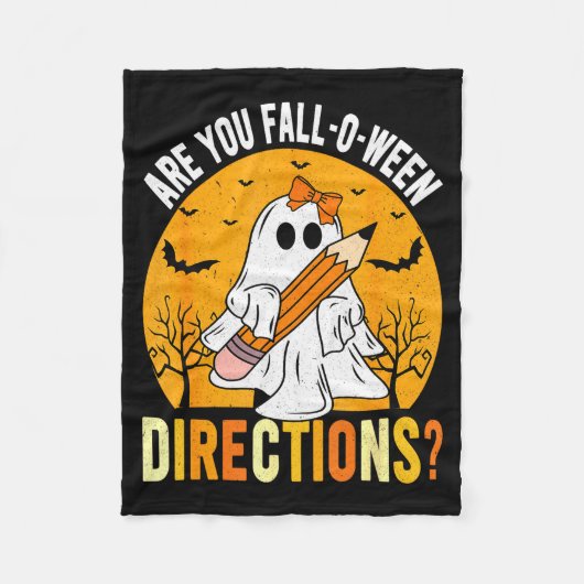 Are You Fall-o-ween Direction Funny Sarcastic Quot フリースブランケット (正面)