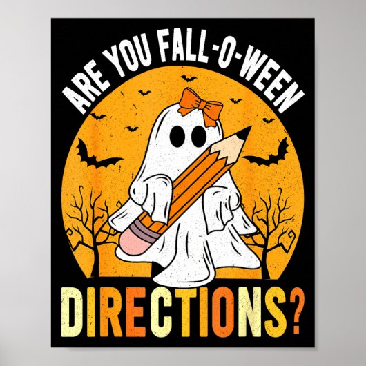 Are You Fall-o-ween Direction Funny Sarcastic Quot ポスター (正面)