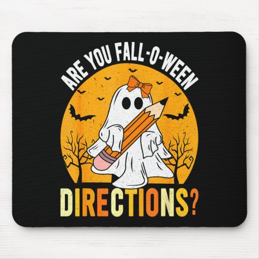 Are You Fall-o-ween Direction Funny Sarcastic Quot マウスパッド (正面)