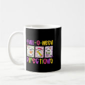 Are You Fall-o-ween Directions Funny Teacher Hallo コーヒーマグカップ (左)