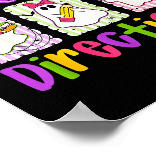 Are You Fall-o-ween Directions Soky Cute Ghost Tea ポスター (角)