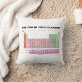 Are You In Your Element? Periodic Table Humor クッション (ブランケット)