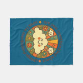 Are You Overthinking About What I'm Overthinking A フリースブランケット (正面(横))