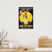 Are You Ready? JOIN THE NAVY! US War Recruitment ポスター (キッチン)