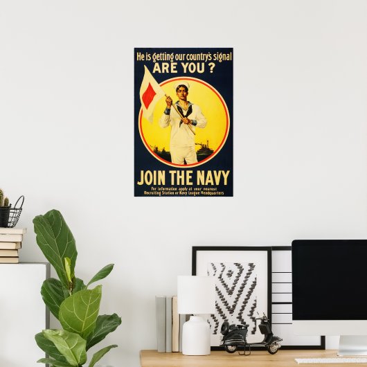 Are You Ready? JOIN THE NAVY! US War Recruitment ポスター (ホームオフィス)