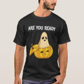Are you Ready Pumpkins and Ghosts Tシャツ (正面)