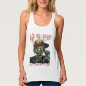 Are You Ready | Zombie Attack Women’s Tank Top タンクトップ (正面)