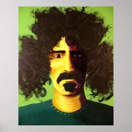 "Are you serious?" Pop Art Poster of Frank Zappa ポスター (正面)