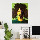 "Are you serious?" Pop Art Poster of Frank Zappa ポスター (ホームオフィス)