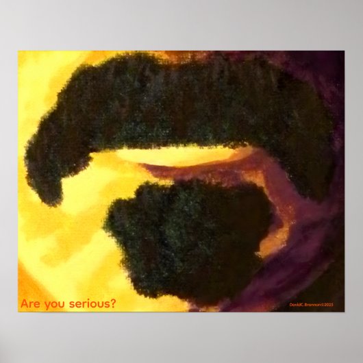 "Are you serious?", Zappa, humor, pop art ポスター (正面)