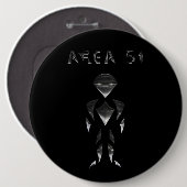 Area 51 (クローム) 缶バッジ (正面&裏面)