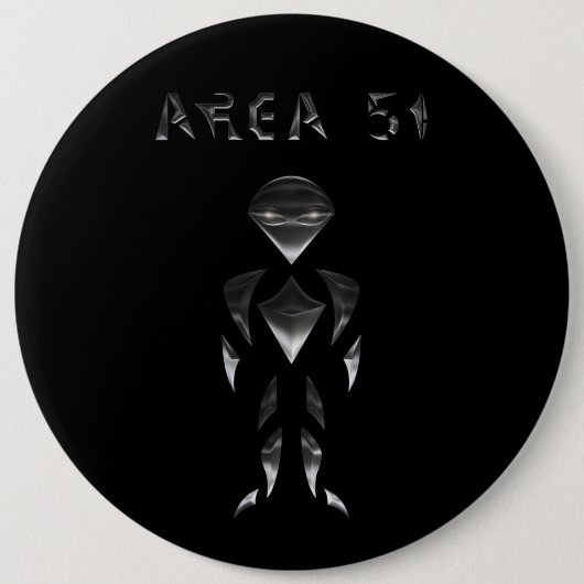 Area 51 (クローム) 缶バッジ (正面)
