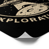 Area 67 Exploration Division Funny 67 Meme Ufo Des ポスター (角)