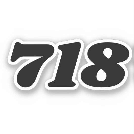 Area Code 718 (New York City) シール (正面)