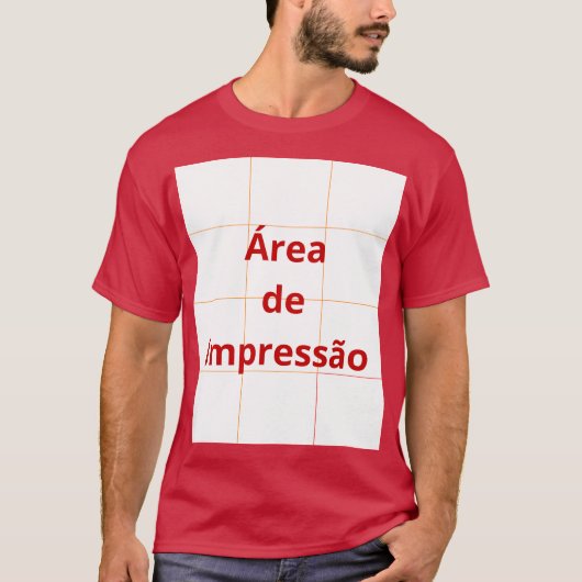 Área de Impressão Tシャツ (正面)