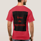 Área de Impressão Tシャツ (裏面)