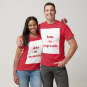 Área de Impressão Tシャツ (ユニセックス)
