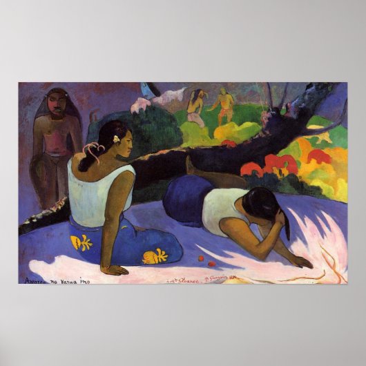 Arearea no Varua Ino - Paul Gauguin Print ポスター (正面)