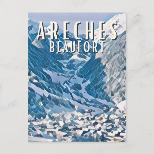 Areches Beaufort Station de ski ポストカード (正面)