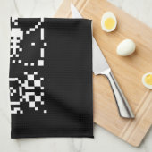 Areciboバイナリメッセージの返信 キッチンタオル (四つ折り)