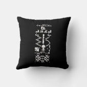 Areciboバイナリメッセージの返信 クッション (裏面)