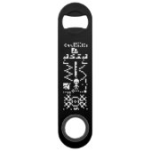 Areciboバイナリメッセージの返信 スピード栓抜き (裏面)