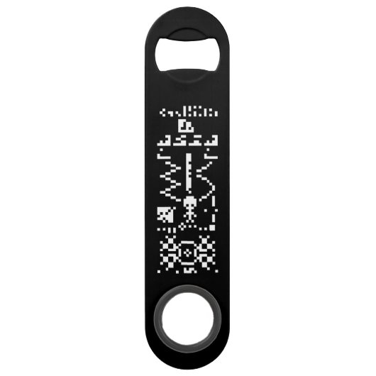 Areciboバイナリメッセージの返信 スピード栓抜き (正面)