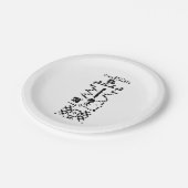 Areciboバイナリメッセージの返信 ペーパープレート (アングル)