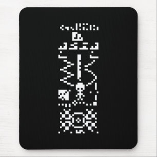 Areciboバイナリメッセージの返信 マウスパッド
