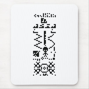 Areciboバイナリメッセージの返信 マウスパッド