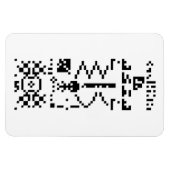 Areciboバイナリメッセージの返信 マグネット (横)