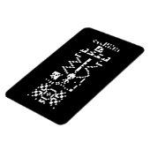 Areciboバイナリメッセージの返信 マグネット (左側)