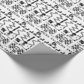 Areciboバイナリメッセージの返信 ラッピングペーパー (角)