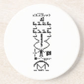 Areciboバイナリメッセージ1974 コースター (正面)