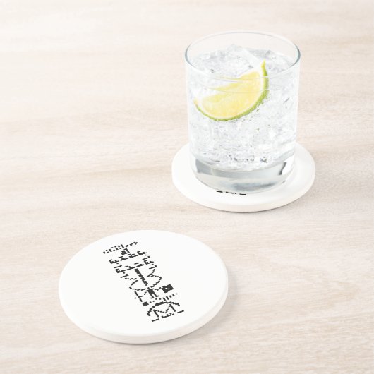 Areciboバイナリメッセージ1974 コースター (側面)