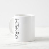 Areciboバイナリメッセージ1974 コーヒーマグカップ (正面左)